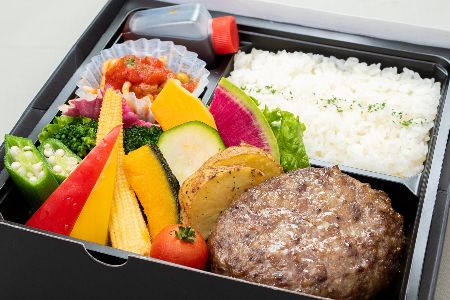 とろけるハンバーグ弁当【加熱容器】